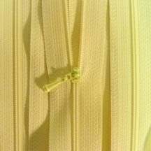 12" Pastel Yellow Zipper