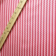 Kimberbell Basics Wavy Stripe Pink Fabric - 1/2 yard