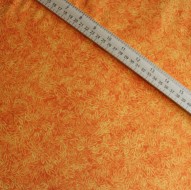 Fabric 1/2 Yard, Meadow Mini Leaf Blender Amber Orange Timeless Treasures