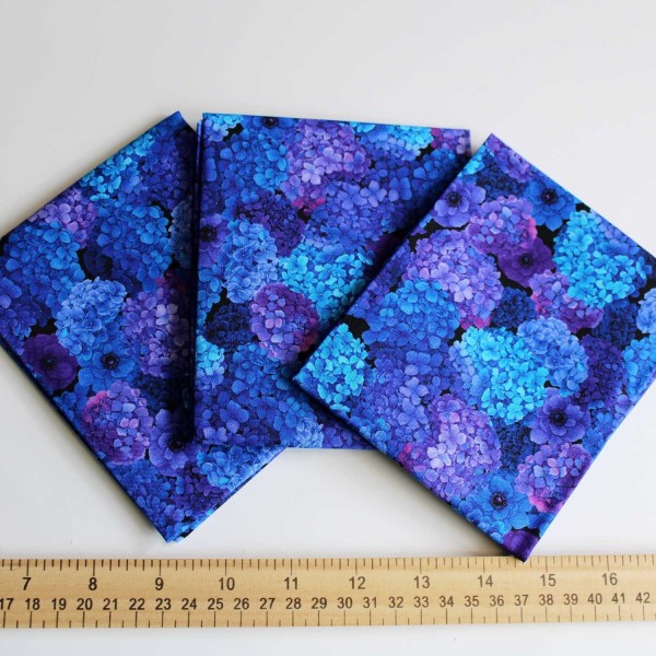 Fat Quarter, Timeless Treasures Hydrangia by Chong-A Hwang