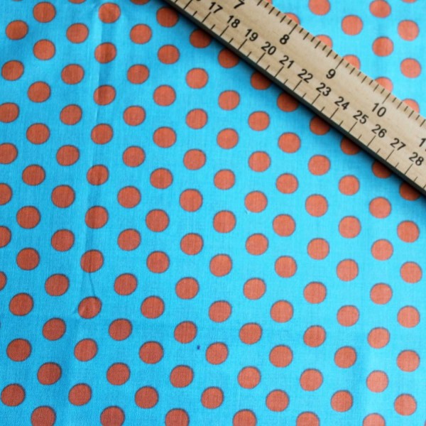 Fabric 1/2 Yard, Spot - Turquoise Kaffe Fassett 