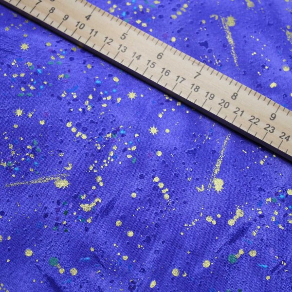 Fabric 1/2 Yard, Utopia by Chong A Hwang for Timeless Treasures Purple Paint Splatter