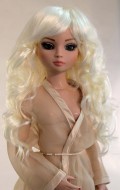 Zoey, Syntheric Mohair, Size 6-7, White Blonde